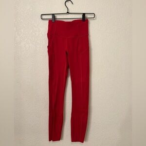 Lululemon fast and free 7/8 tight *non-reflective nulux